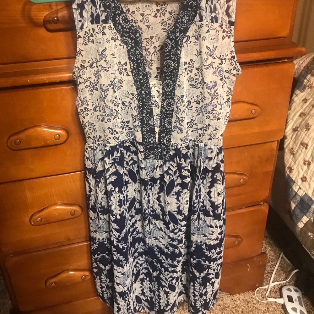 Boho summer dress//blue dress//long dress